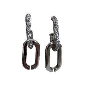 NWOT, Double chain earrings